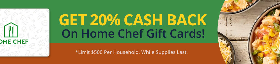 MyGiftCardsPlus: 20.0% discount on Home Chef